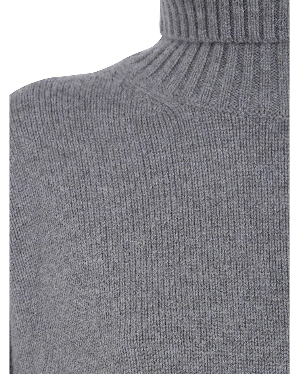 Soeur Gray William' Oversize Turtleneck Sweater