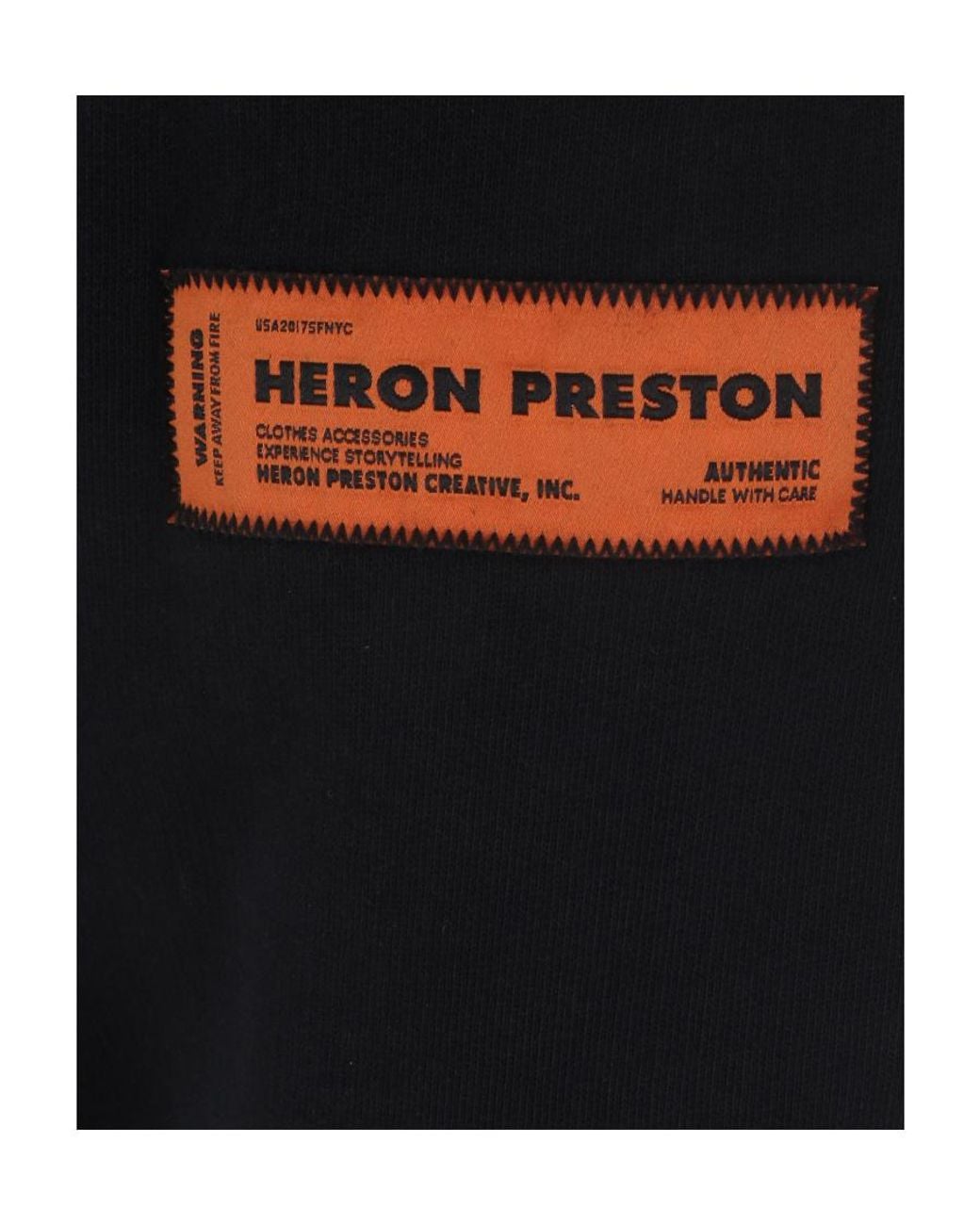 Heron Preston Black Logo-Patch Organic-Cotton Knee-Length Shorts