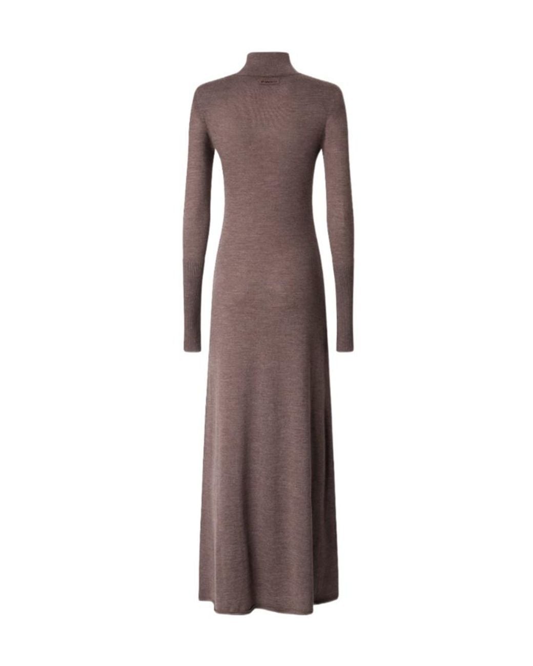 Pinko Brown Turtleneck Dress