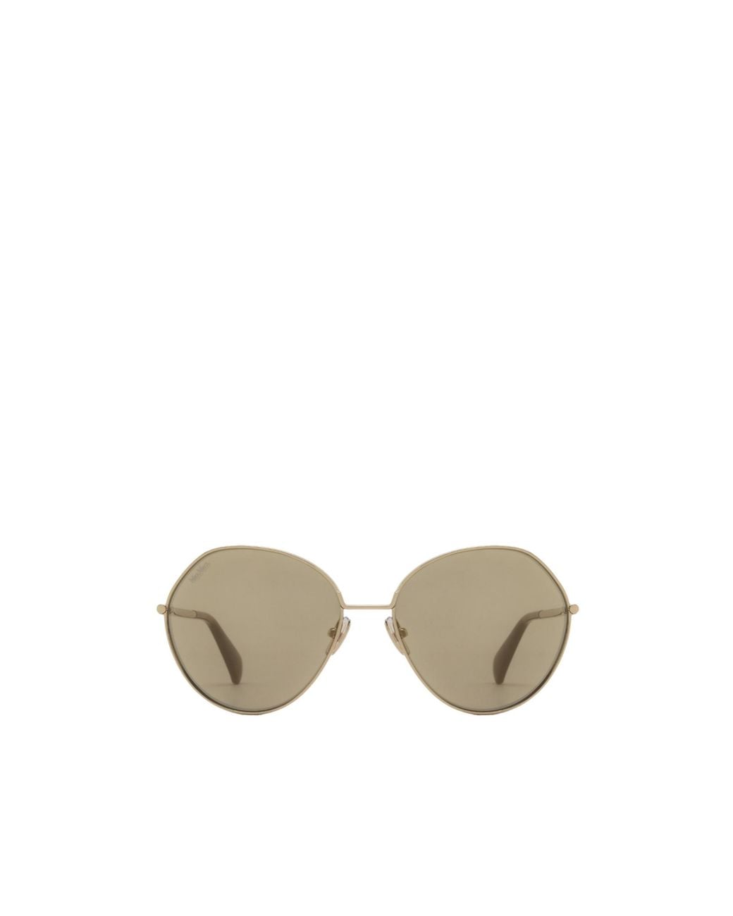 Max Mara Metallic Irregular Frame Sunglasses
