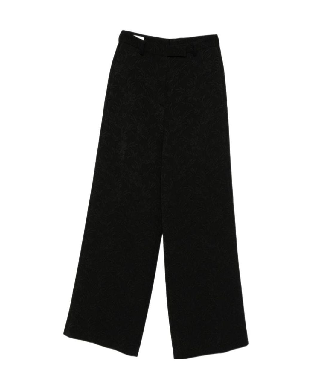 Dries Van Noten Black Casual Pants With Belt Loops