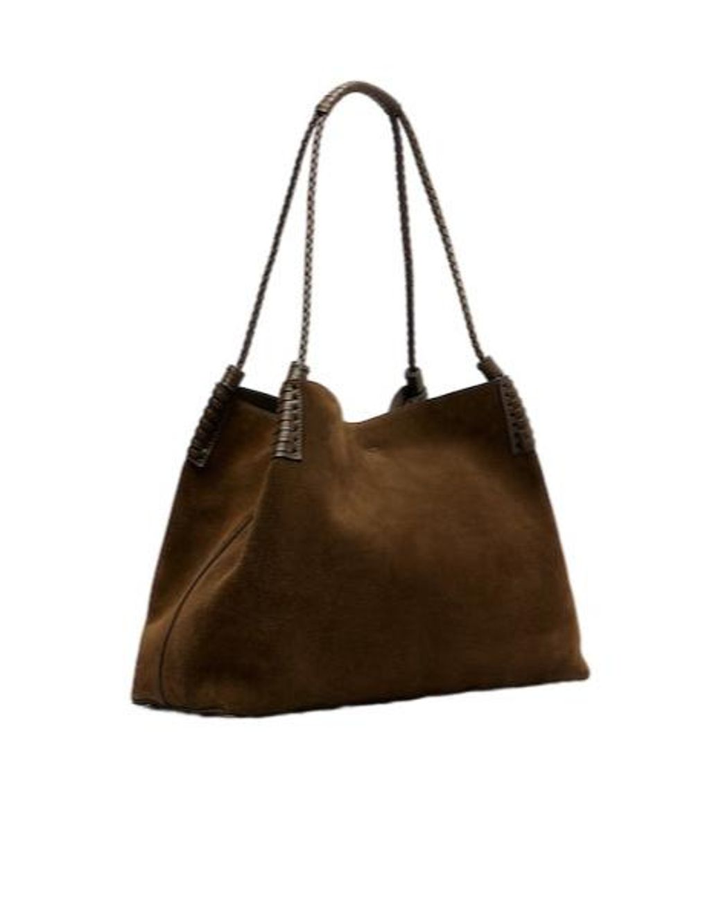 Etro Brown Libra Large Suede Tote Bag