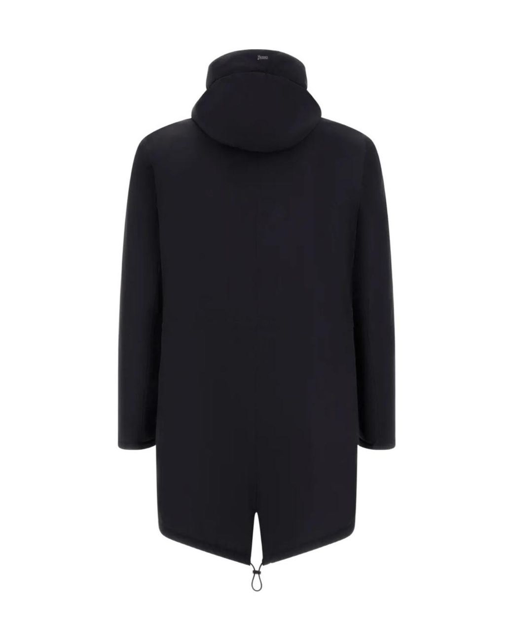Herno Blue Hooded Long Parka for men