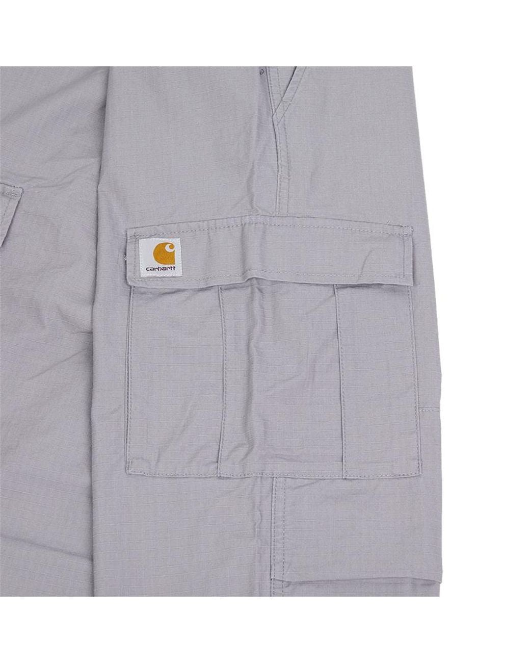 Carhartt Gray Low Rise Cargo Pants for men
