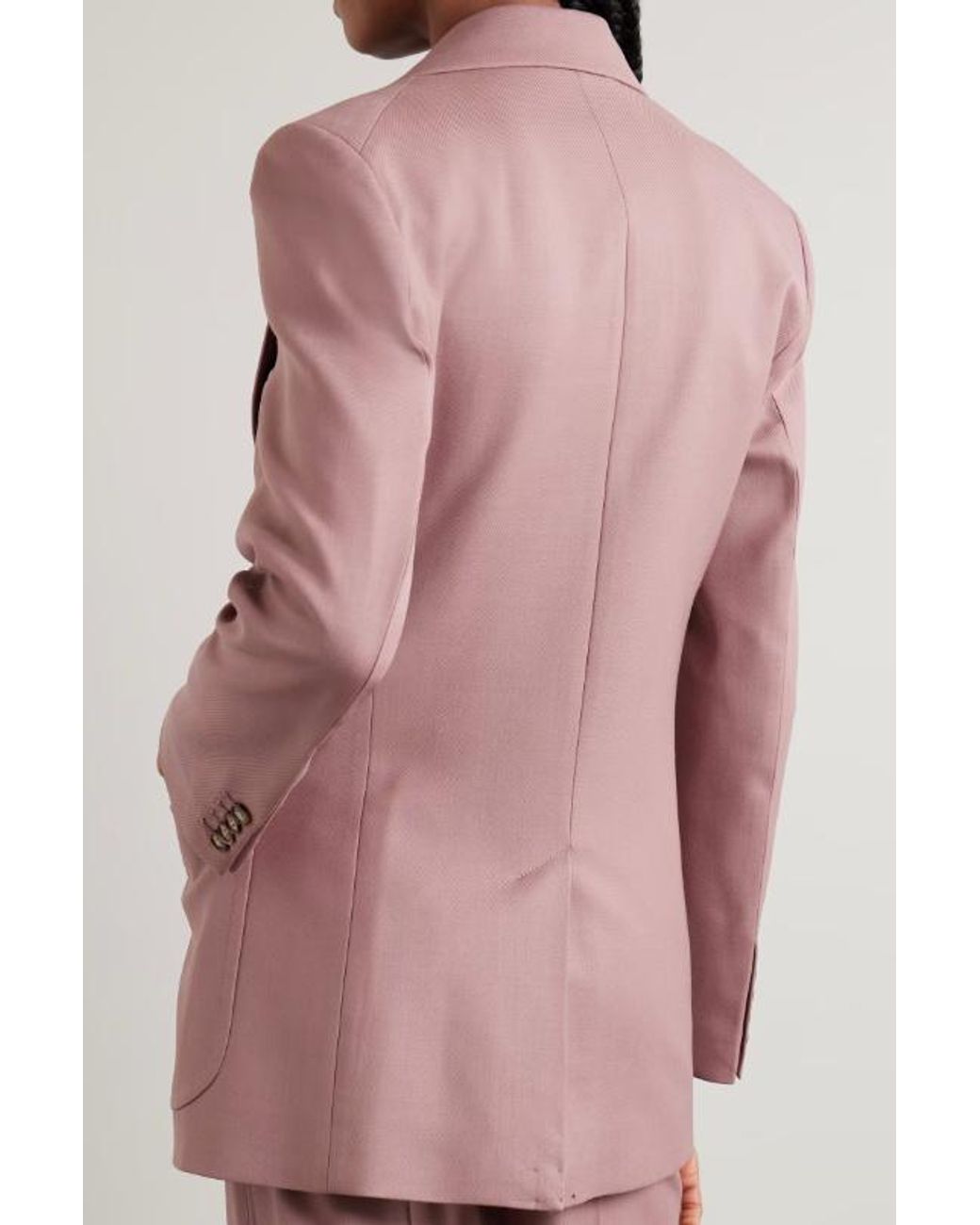 Victoria Beckham Purple Long-Sleeved Blazer
