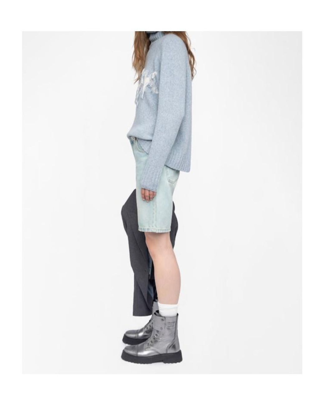 Zadig & Voltaire Blue Mora We Love High-Neck Jumper