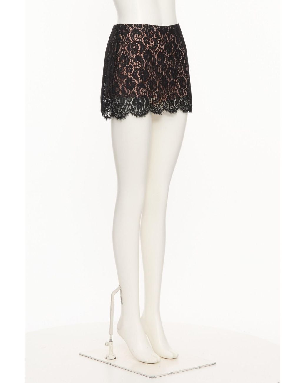 Valentino Black Zippered Skirt