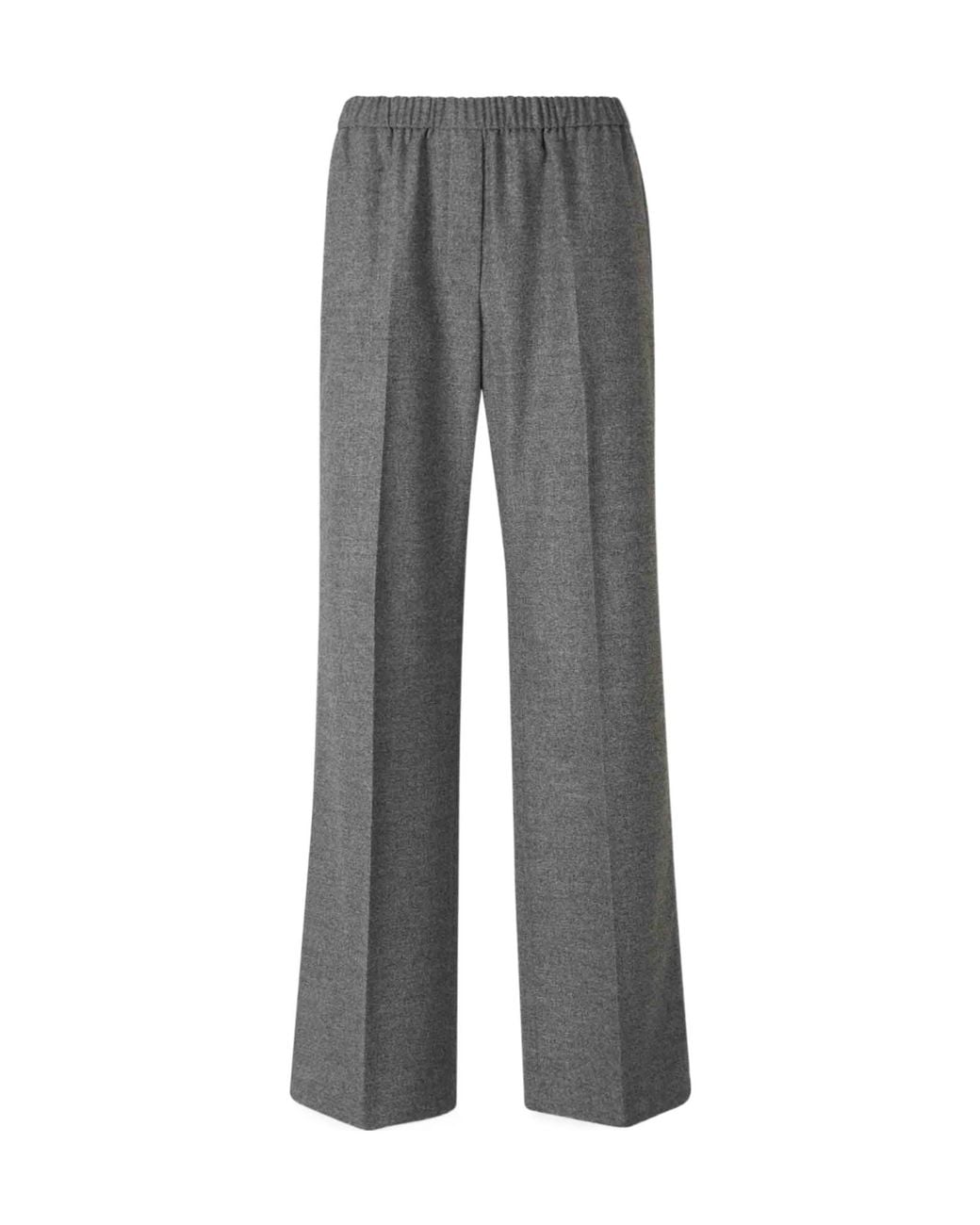 Peserico Gray Straight-Leg Trousers