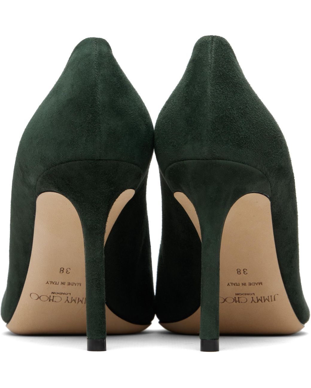 Jimmy Choo Green Romy 85 High Heels