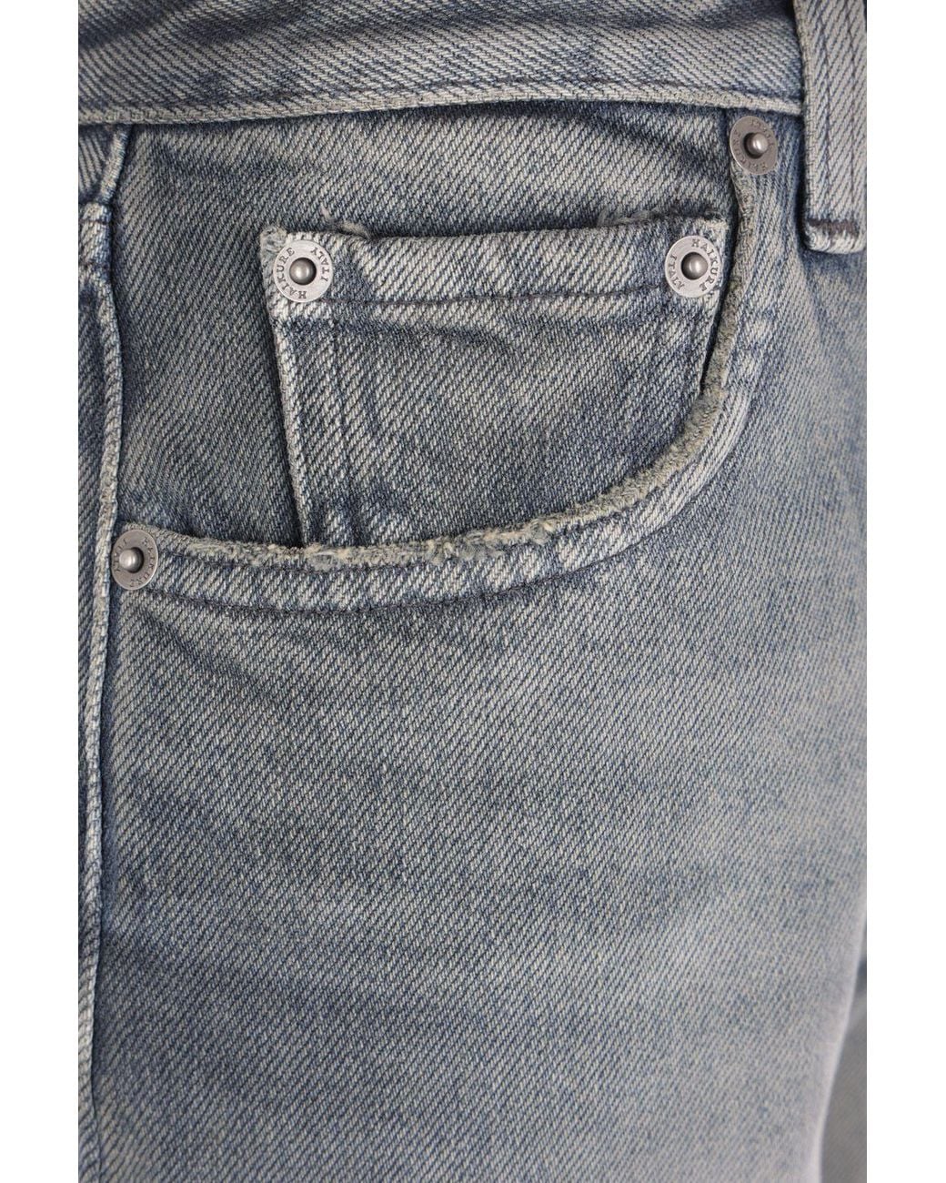 Haikure Gray Mid-Rise Flared Jeans
