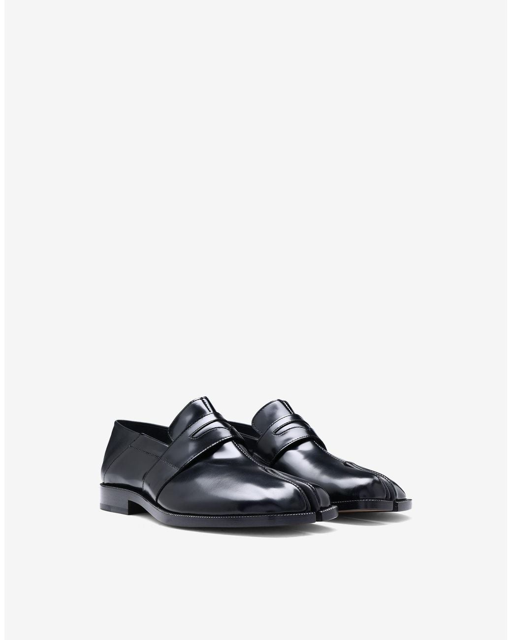 Maison Margiela Blue Tabi Toe Slip On Loafers