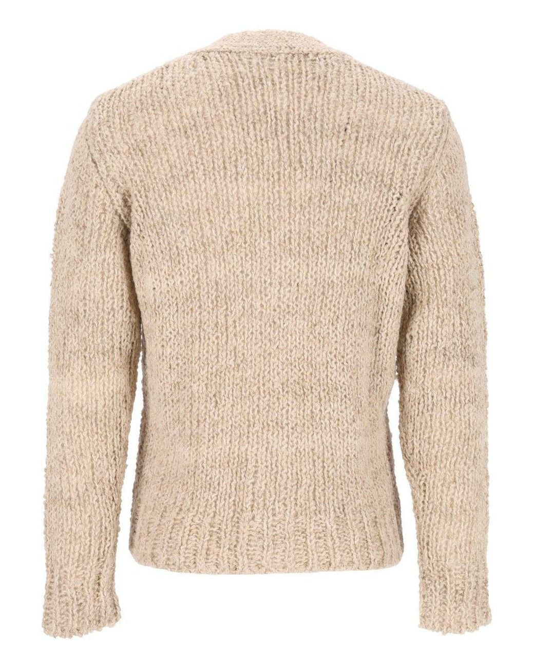 Barena Natural Cigalon V-Neck Button-Up Cardigan for men