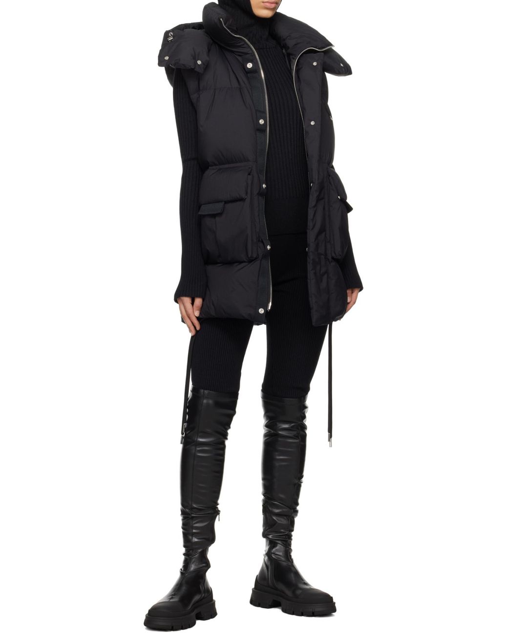 Moncler Black X Willow Smith Hooded Down Vest