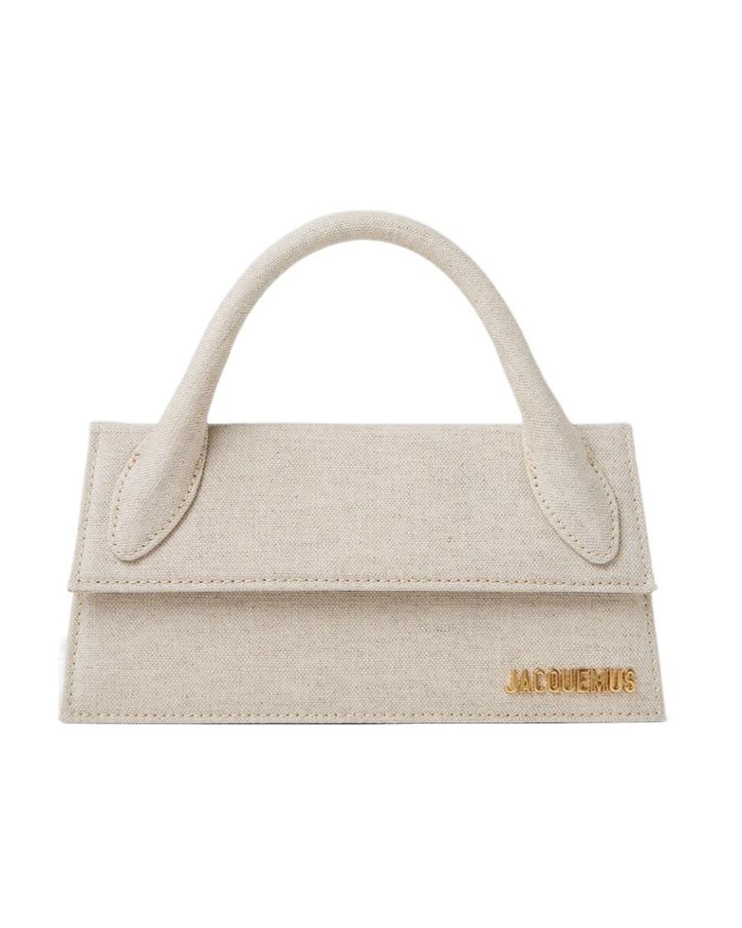 Jacquemus Natural Le Chiquito Long Signature Handbag