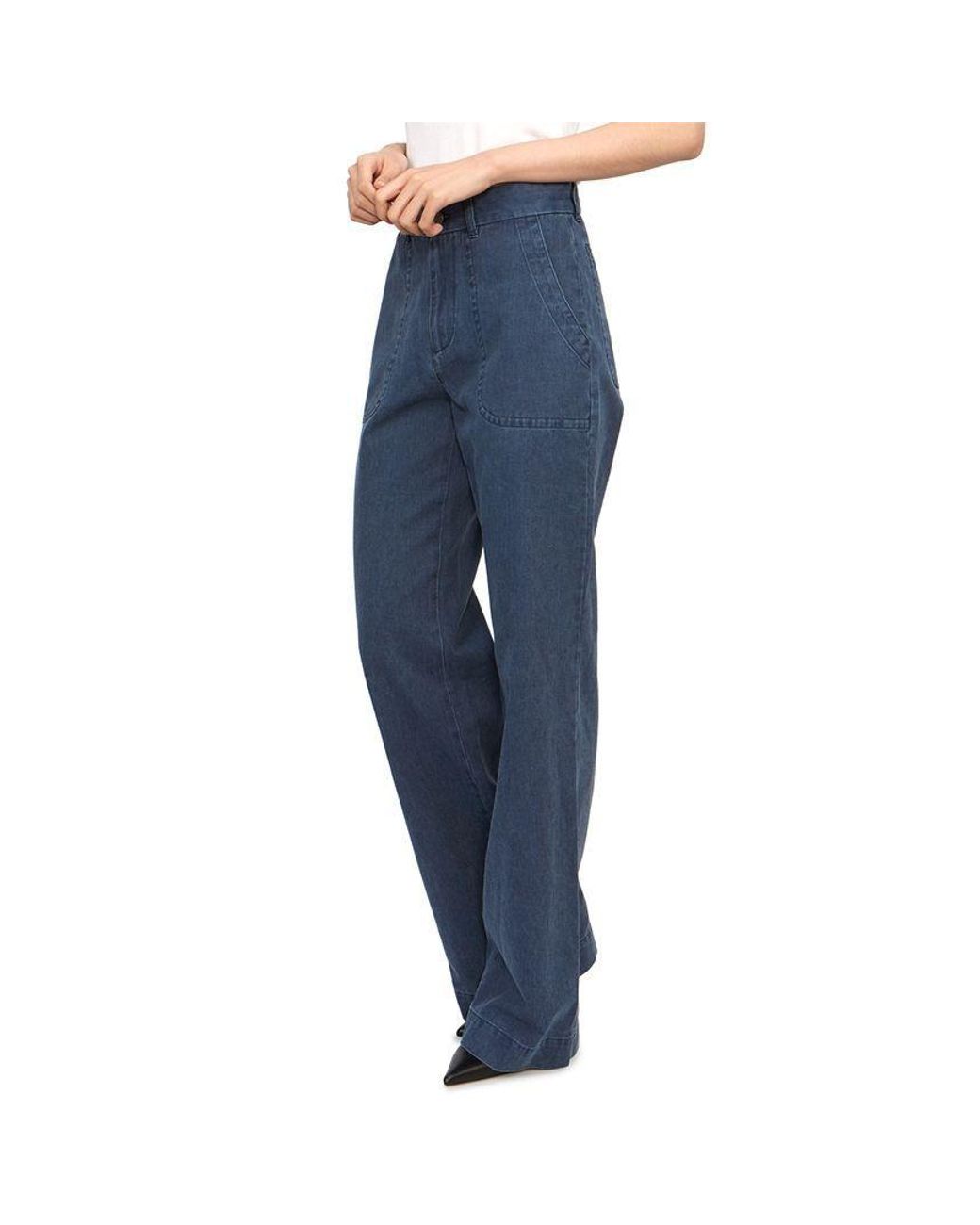 A.P.C. Blue Straight Jeans Pants
