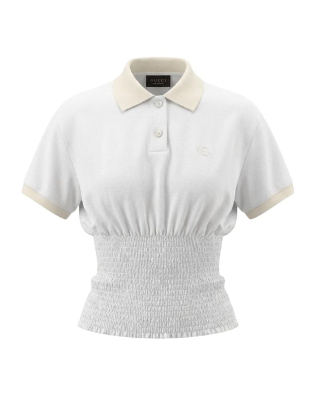 Gucci White Striped T-Shirt