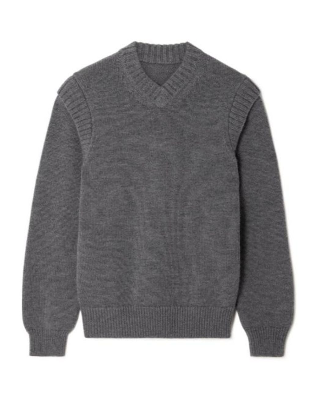 Emilia Wickstead Gray Solid-Color Turtleneck Sweater