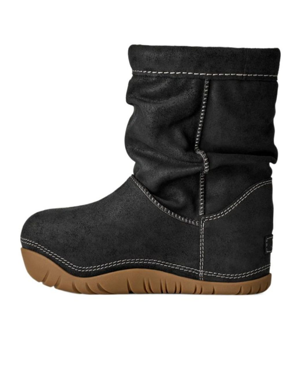 Ugg Black Exposed Stitched Boots
