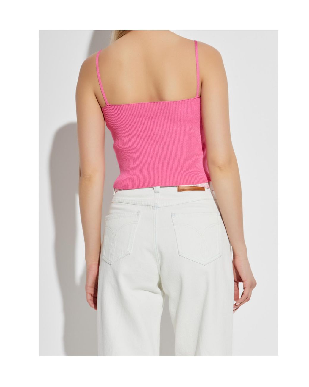 Versace Pink Sleeveless Tops