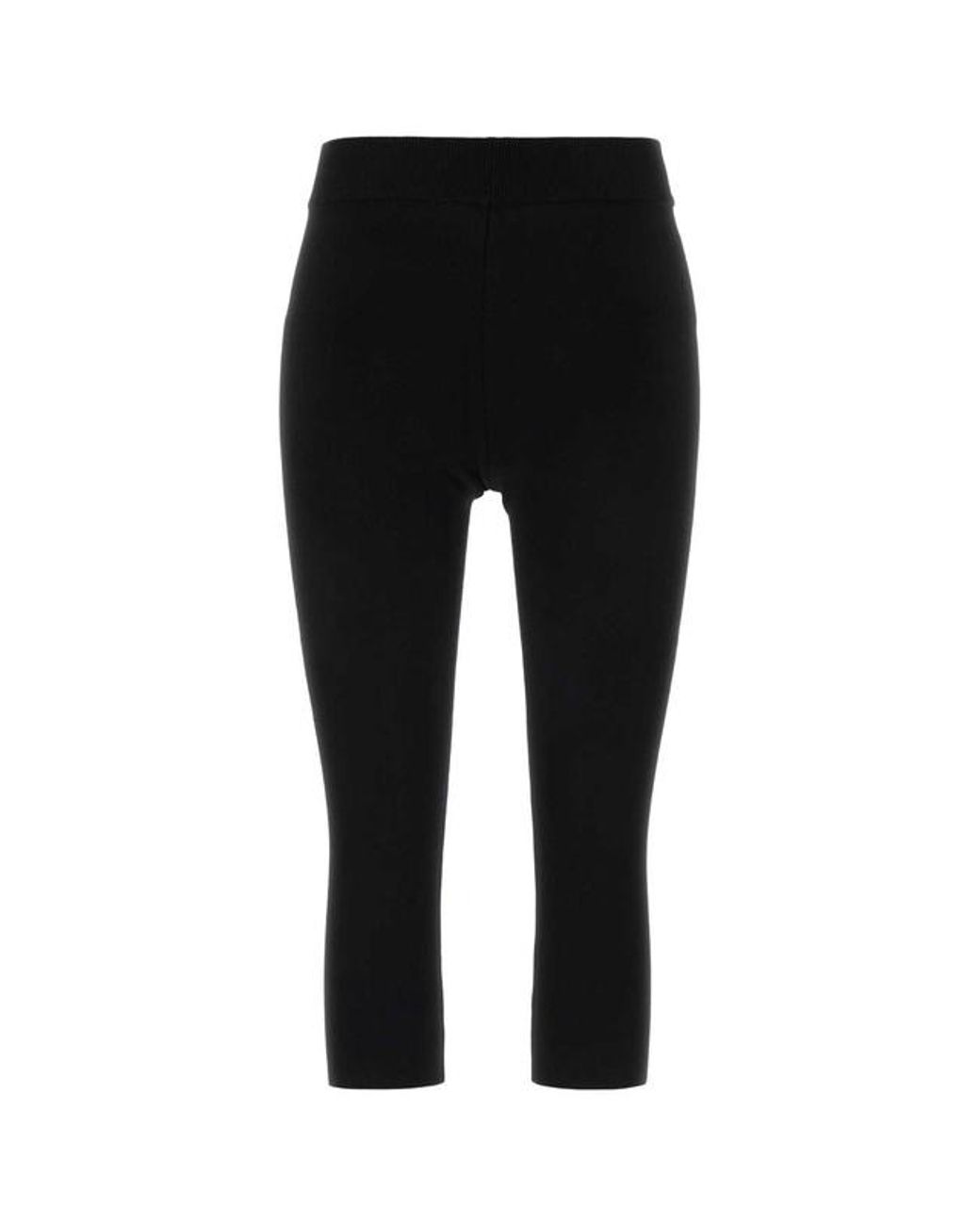Magda Butrym Black Capri Knit Pants