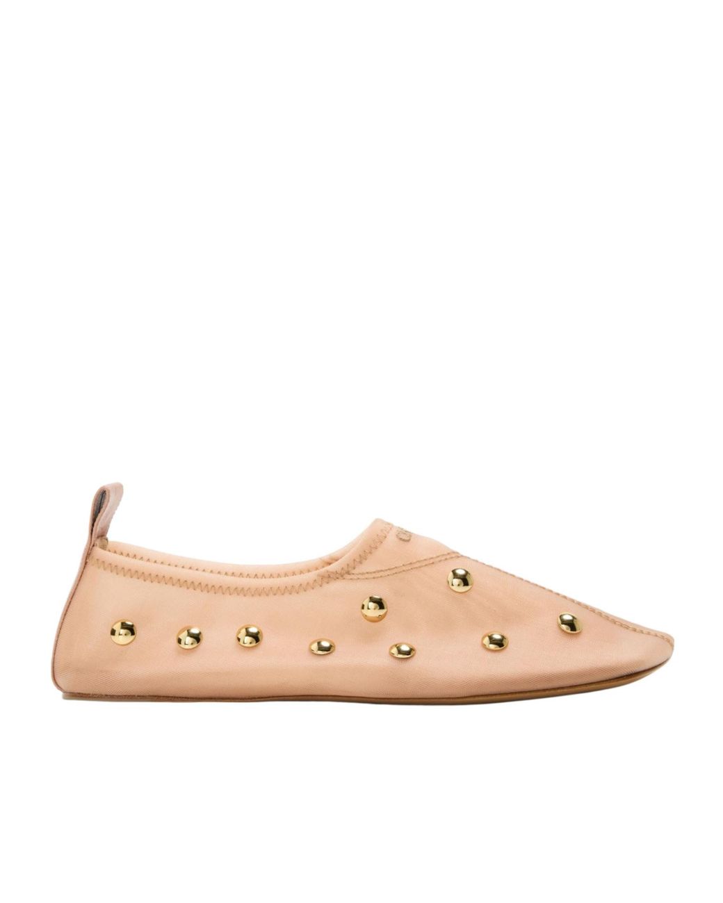 Chloé Pink Studded Ballet Shoes
