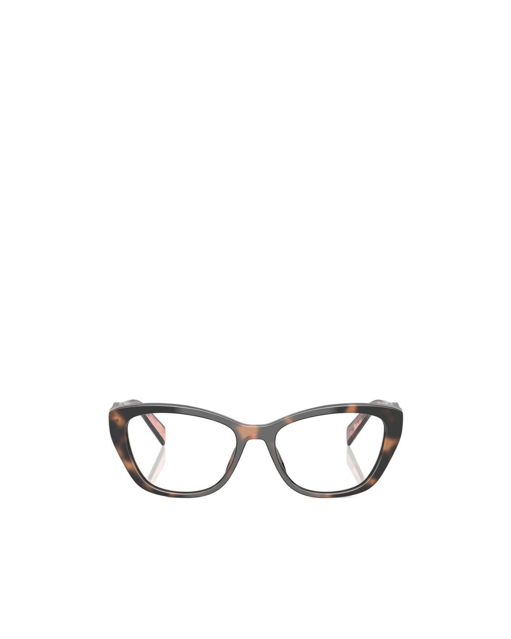 Prada White Eyewear Cat-Eye Glasses