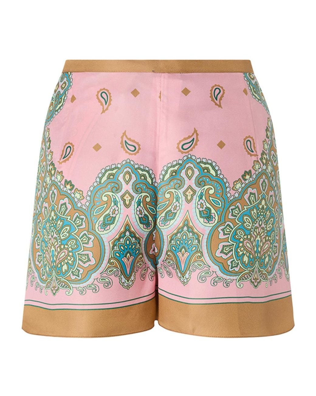 Pinko Multicolor Paisley Print Shorts