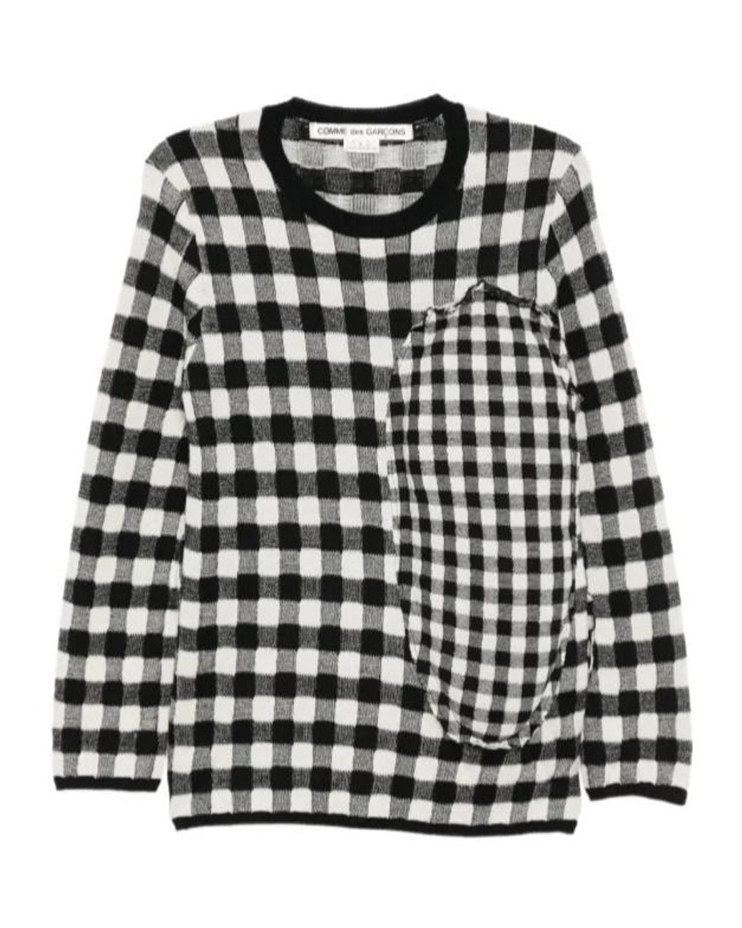 Comme des Garçons Black Checked Jumper