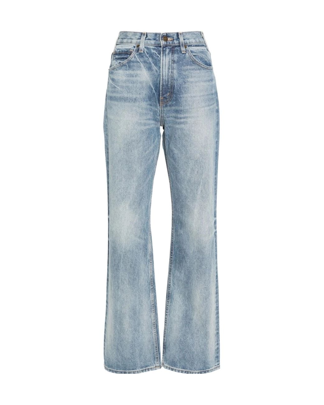 Nili Lotan Blue Belt-Loop Jeans