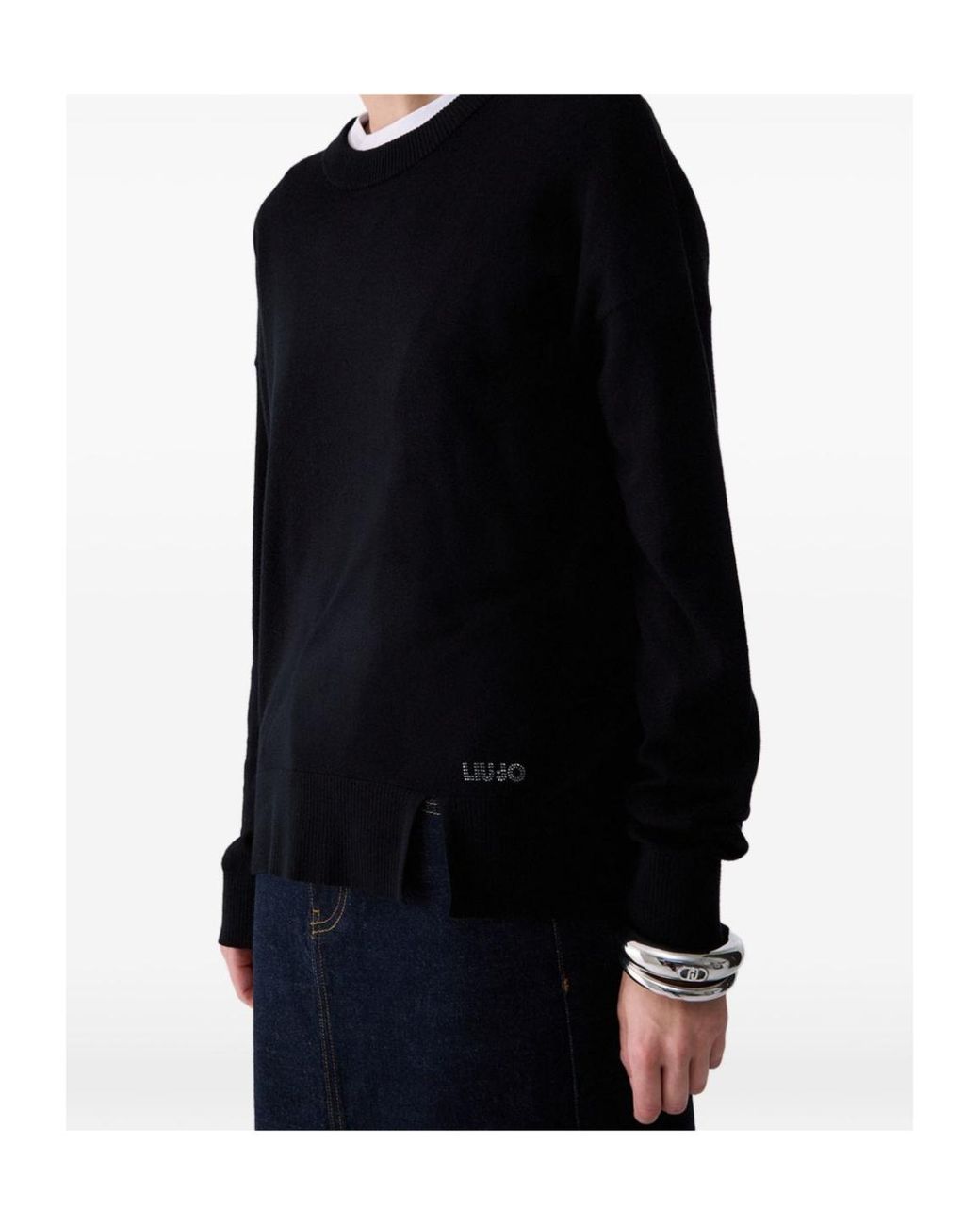 Liu Jo Blue Wool-Blend Sweater