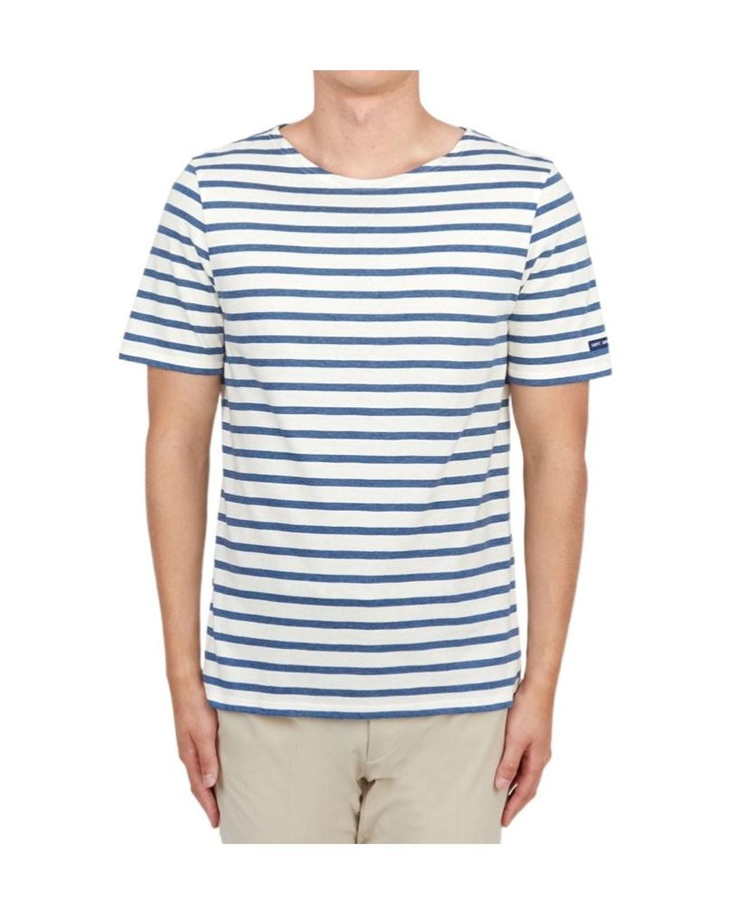 Saint James Blue Open-Necked Shirt for men