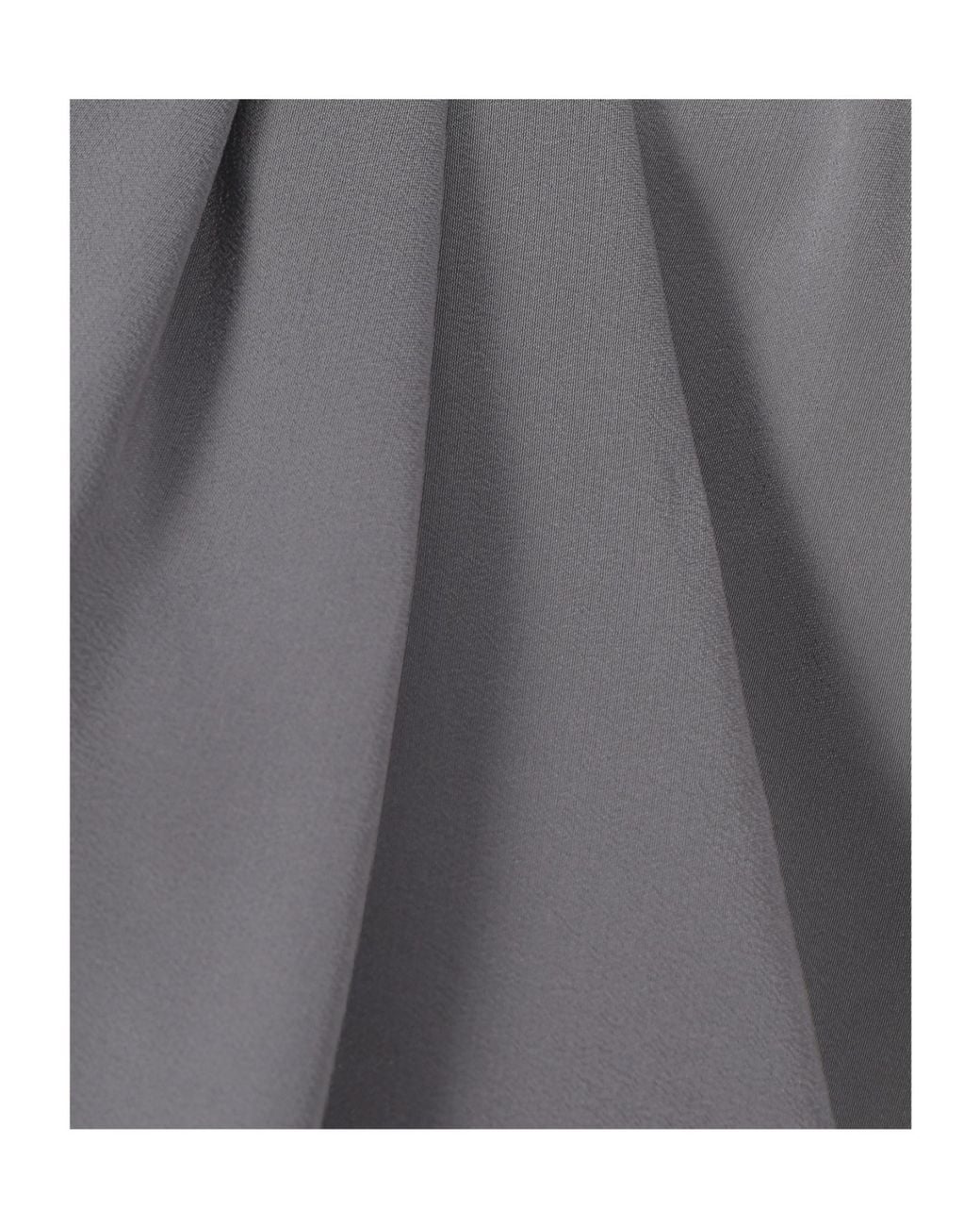 Giorgio Armani Gray Silk Sleeveless Wrap Blouse