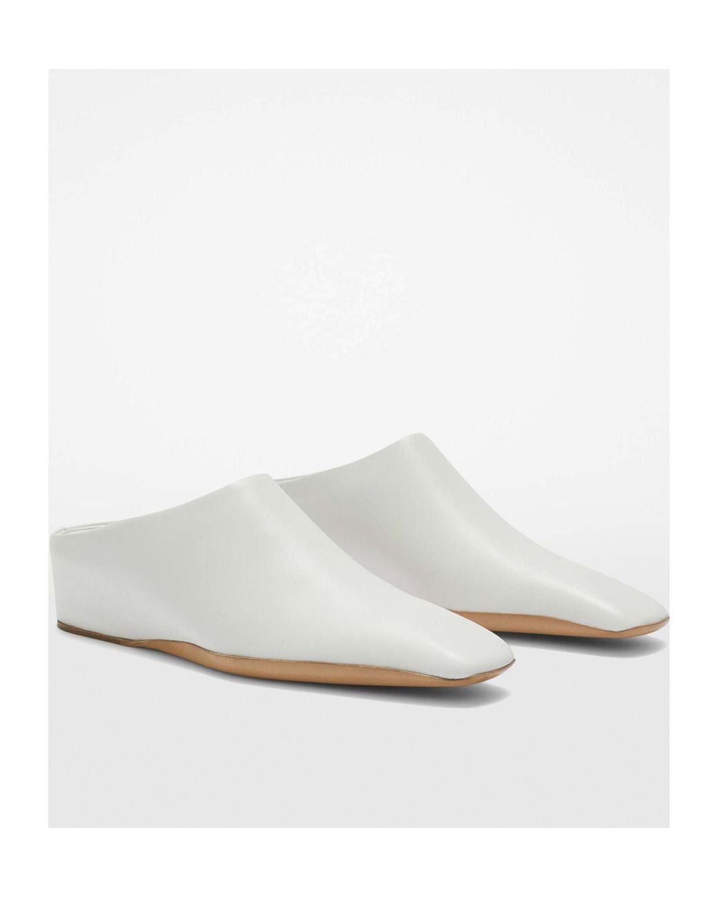 Jil Sander White Mules