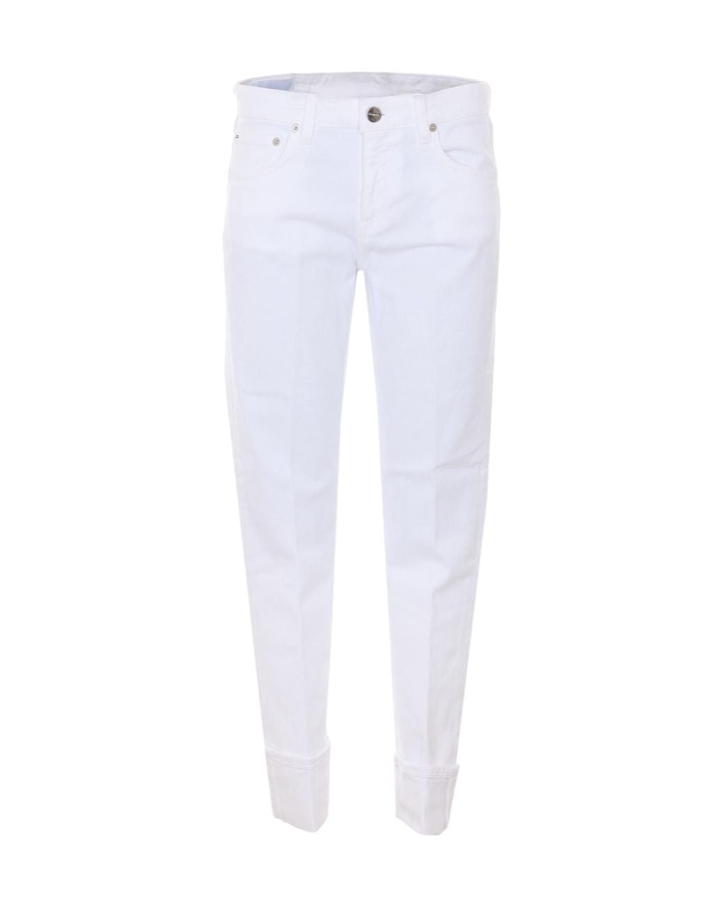 Dondup White Slim Fit Jeans