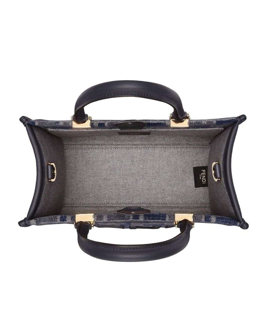 Fendi Blue Sunshine Small Shopper Bag
