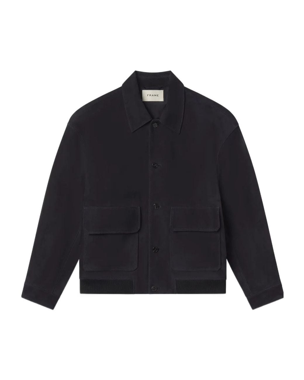 FRAME Blue Long-Sleeved Buttoned Jacket for men