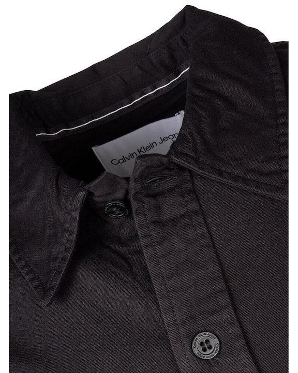 Calvin Klein Blue Logo Pattern Shirt for men