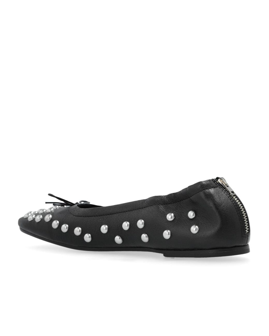 Golden Goose Deluxe Brand Black Stud Embellished Ballet Shoes