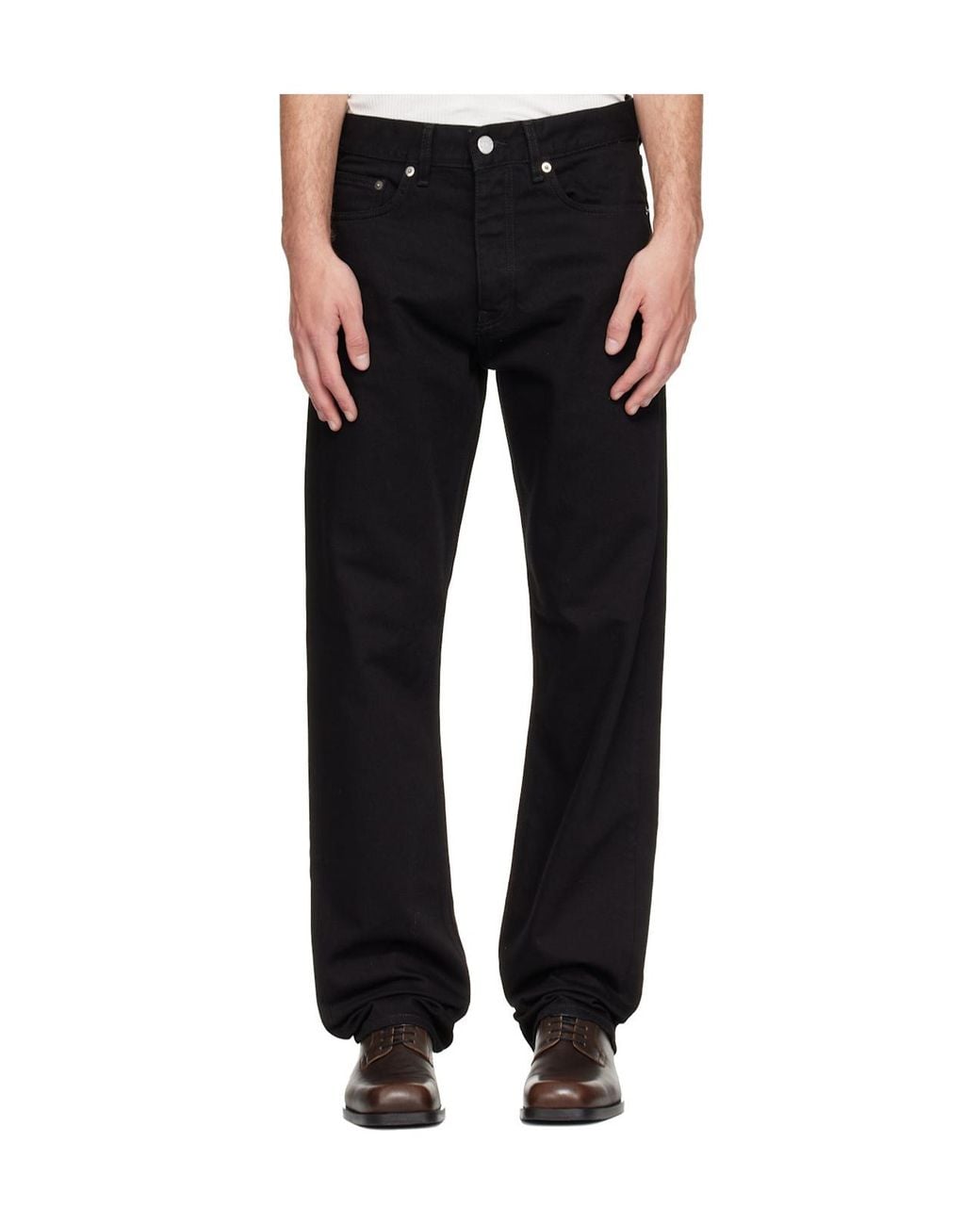 sunflower Black Belt-Loops Jeans for men