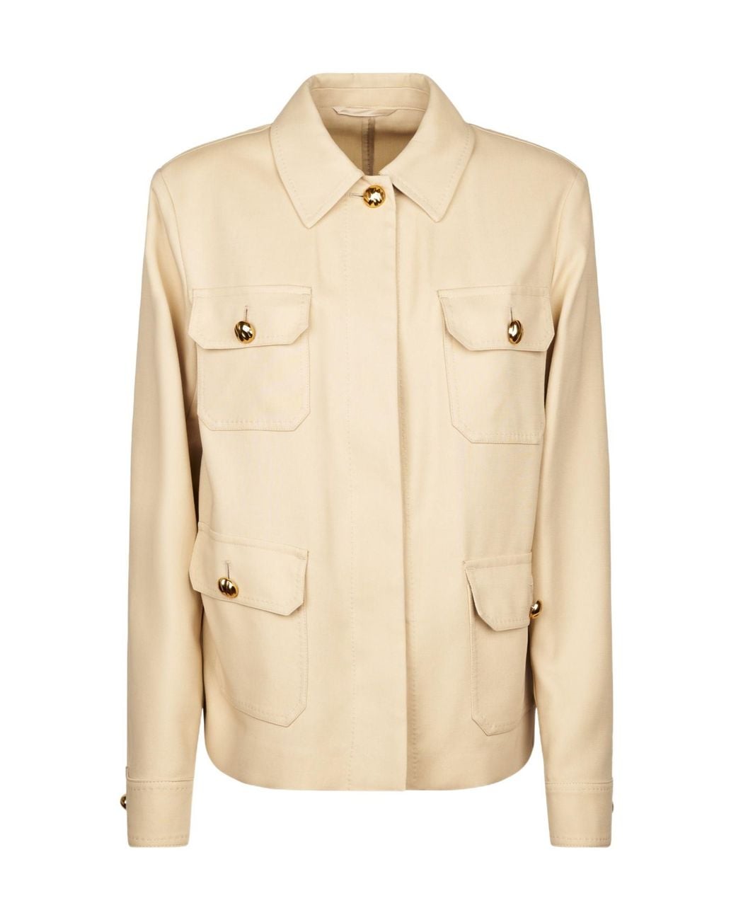 Max Mara Natural Studio Pocket Detailed Jacket