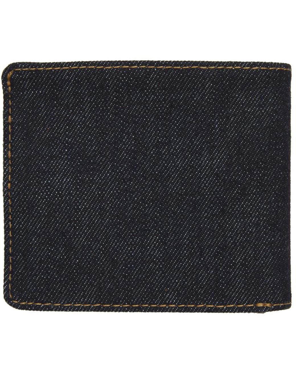RRL Black Selvedge Denim Bifold Wallet for men