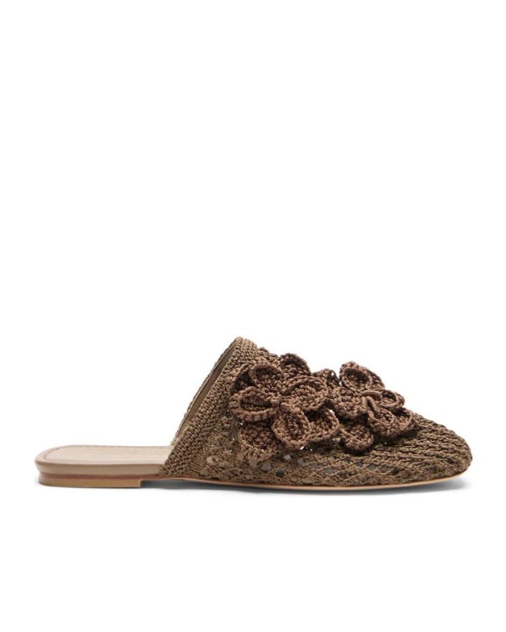 Stuart Weitzman Brown Lotus Mule