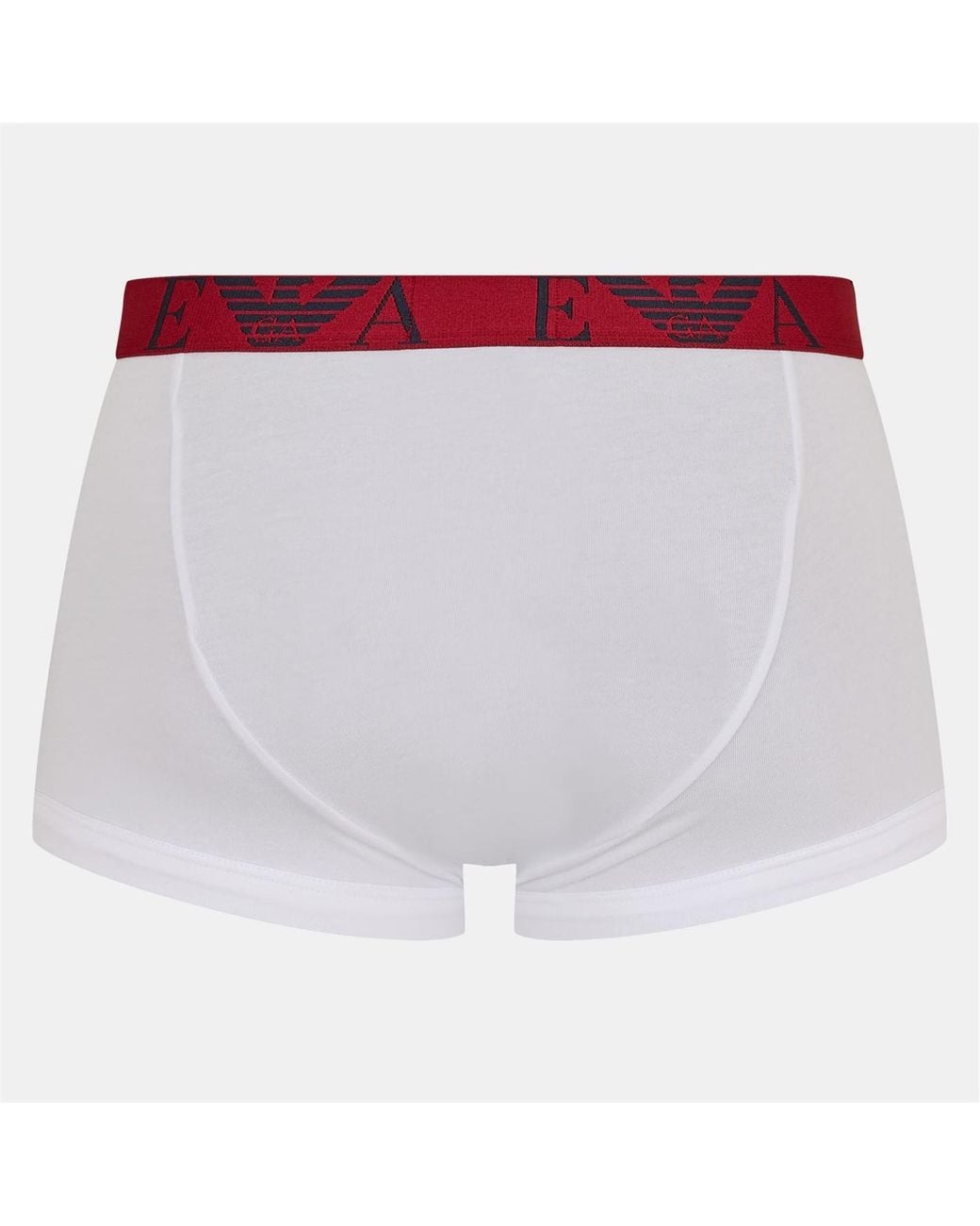 Emporio Armani Red 3-Pack Logo Trunks for men