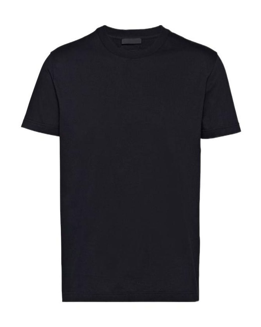 Prada Black Three Pack Cotton Jersey T-Shirts for men