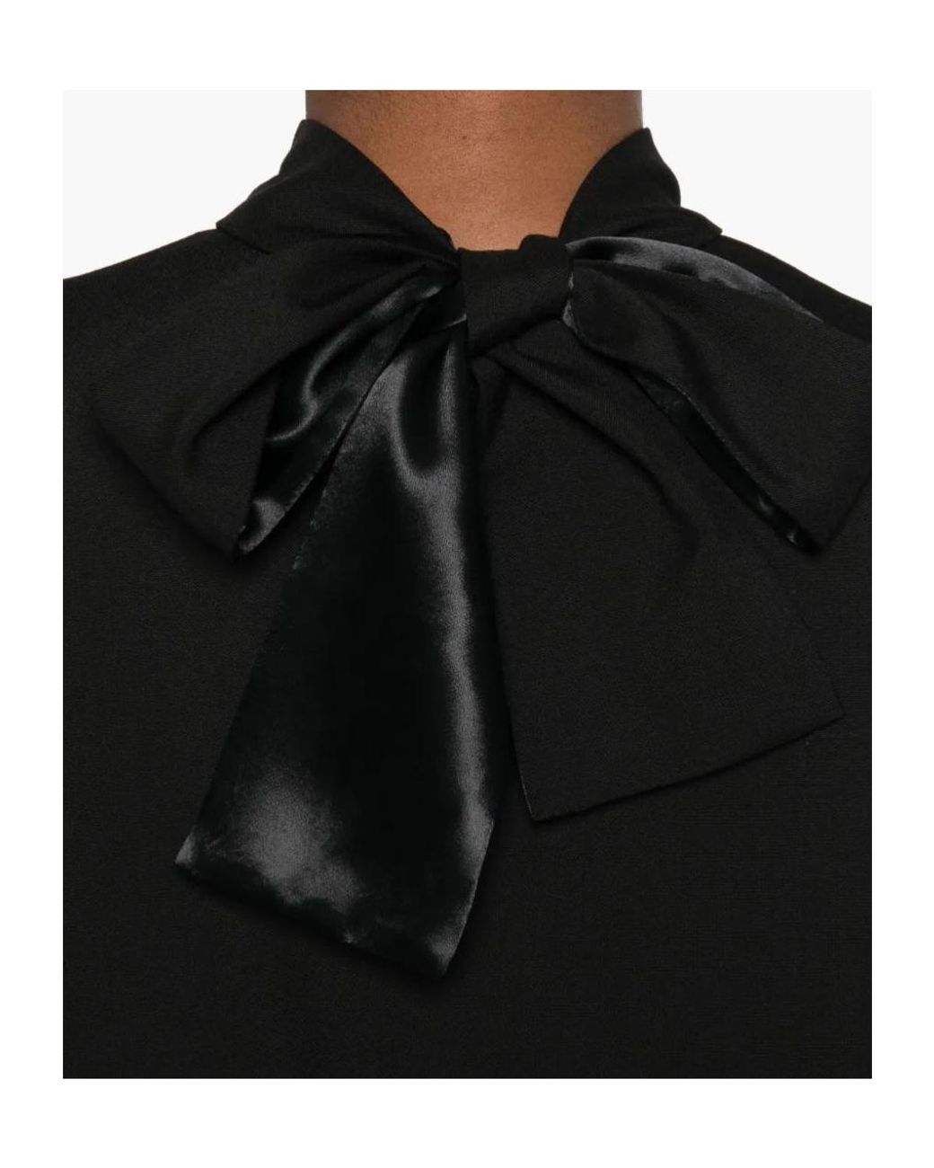 Marni Black Bow-Detail Midi Dress