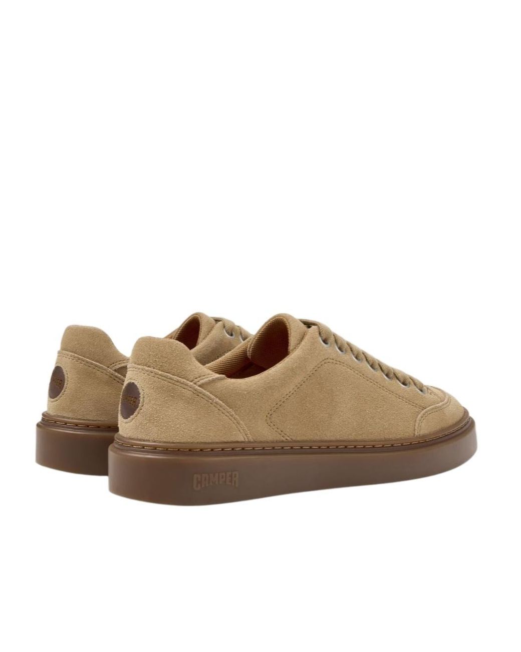 Camper Brown Suede Leather Sneakers For
