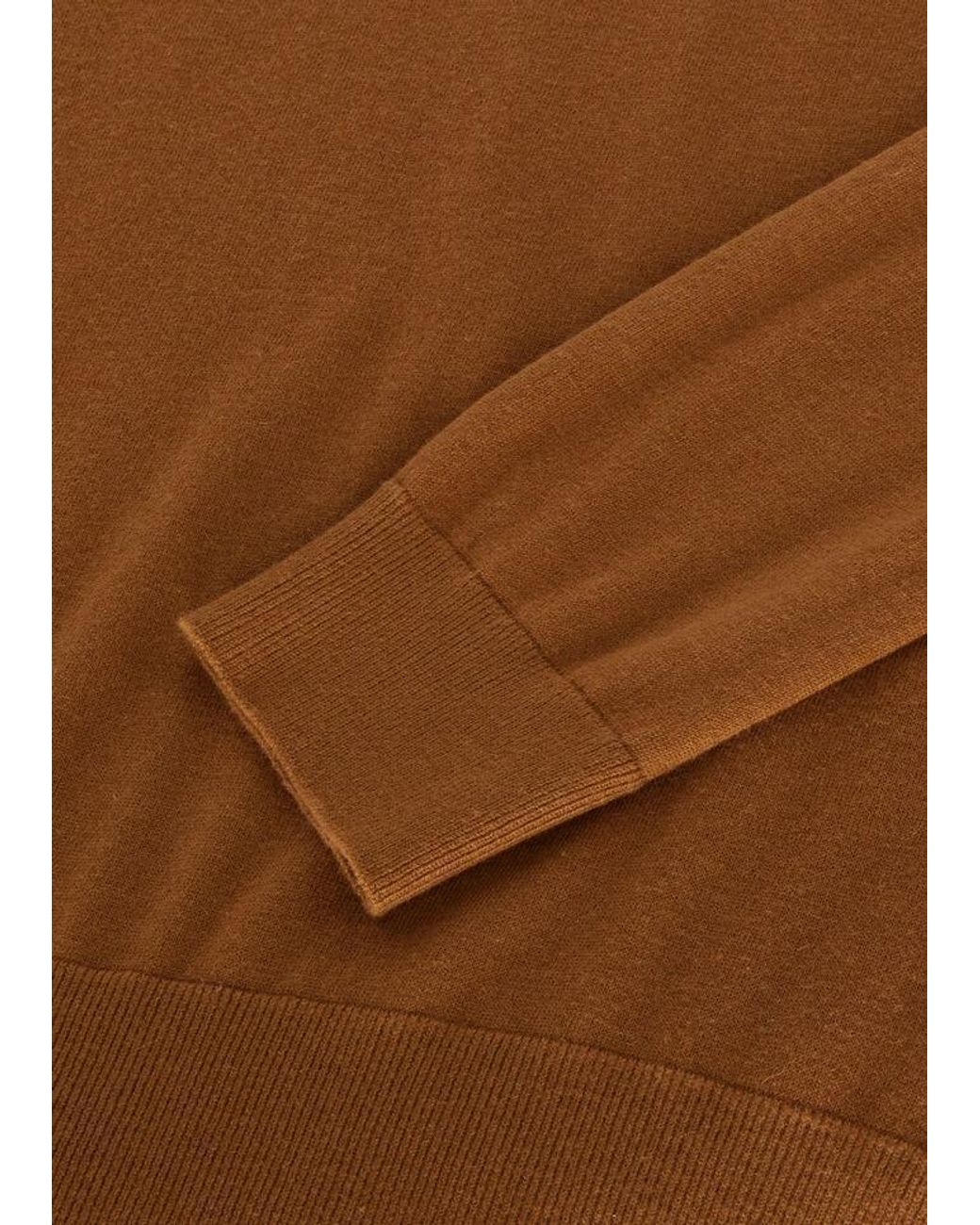 Loro Piana Brown Round Neck Knitted Sweater