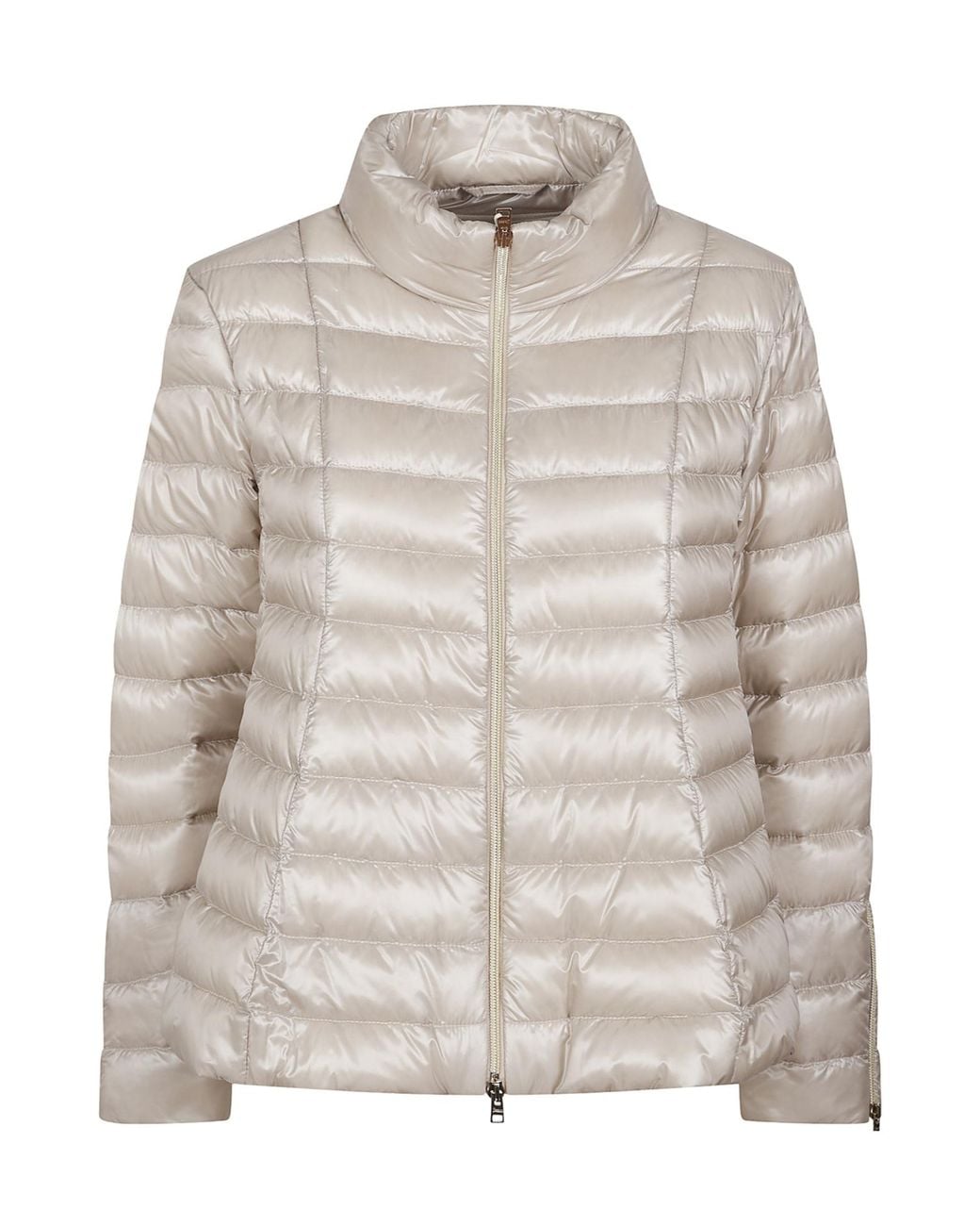 Herno Gray Zip-Up Padded Jacket