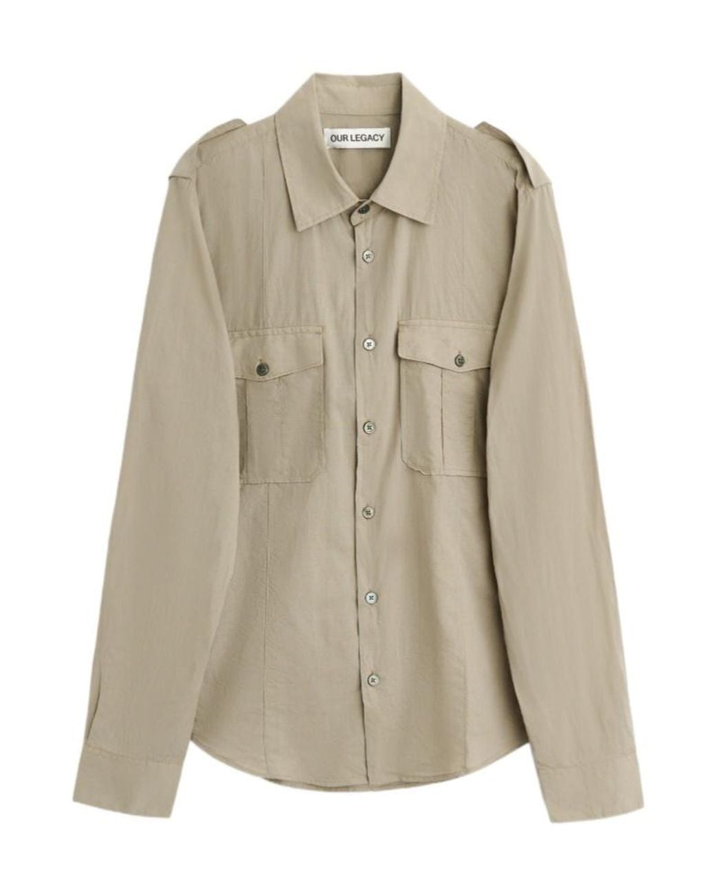 Our Legacy Natural Beyond Embroidered Oversized Shirt for men