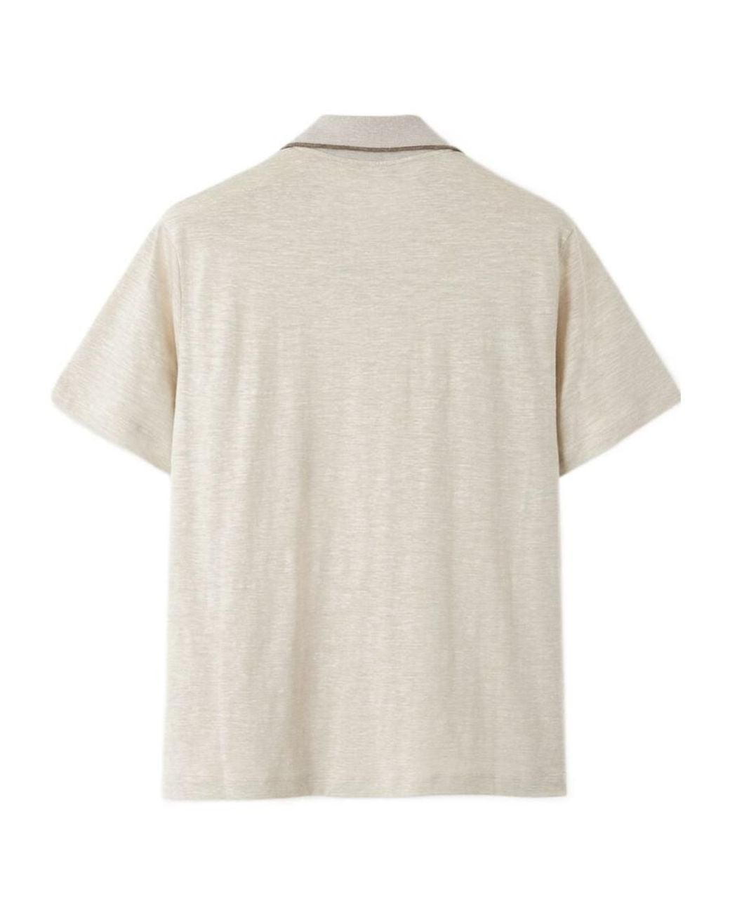 Loro Piana White Suraj Tal Polo Shirt for men